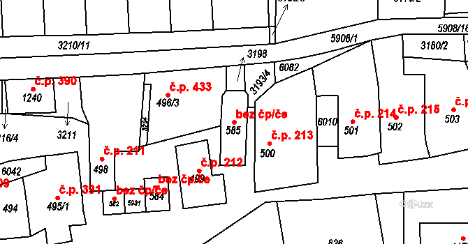 Polešovice 47248661 na parcele st. 585 v KÚ Polešovice, Katastrální mapa