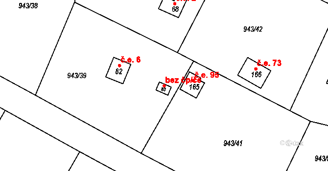 Sudoměřice u Bechyně 47451661 na parcele st. 83 v KÚ Bežerovice, Katastrální mapa