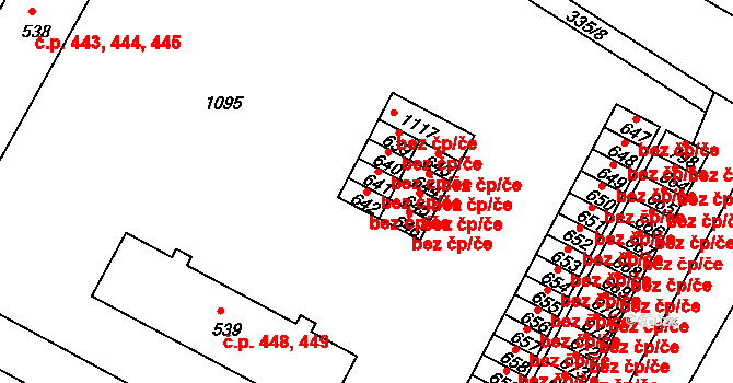 Smiřice 49499661 na parcele st. 642 v KÚ Smiřice, Katastrální mapa