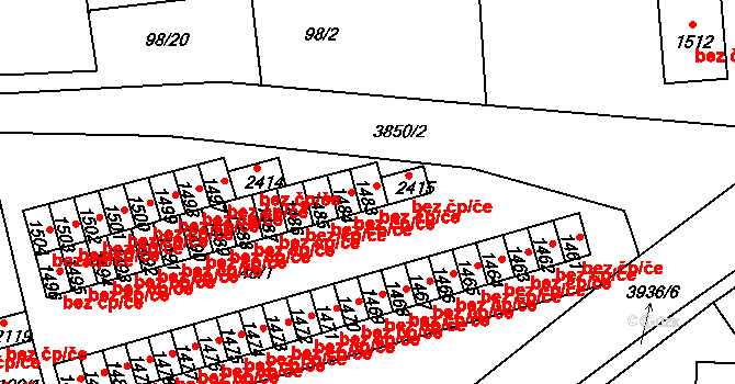 Trhové Sviny 40556662 na parcele st. 1483 v KÚ Trhové Sviny, Katastrální mapa