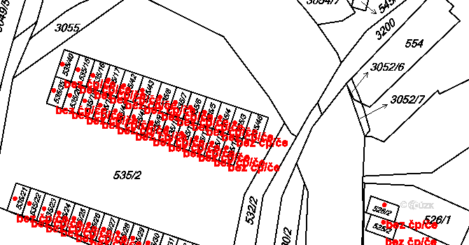 Rychnov nad Kněžnou 44271662 na parcele st. 535/3 v KÚ Rychnov nad Kněžnou, Katastrální mapa
