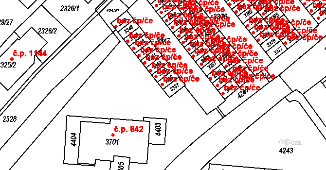 Komín 1072, Brno, Katastrální mapa