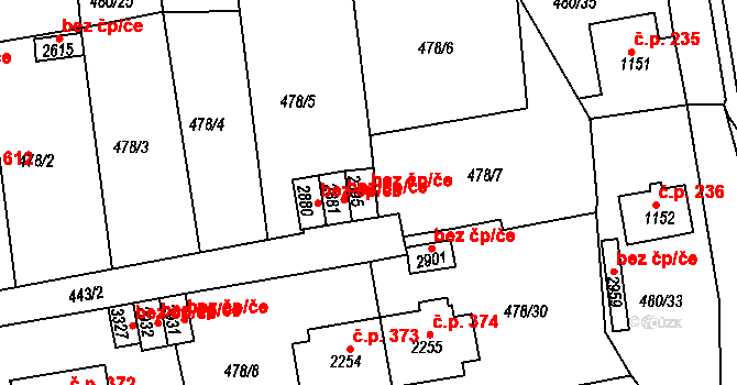Český Krumlov 38413663 na parcele st. 2395 v KÚ Český Krumlov, Katastrální mapa
