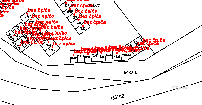 Štramberk 43151663 na parcele st. 1634 v KÚ Štramberk, Katastrální mapa