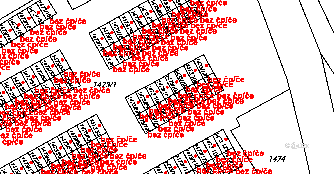 Šluknov 43269664 na parcele st. 1473/101 v KÚ Šluknov, Katastrální mapa