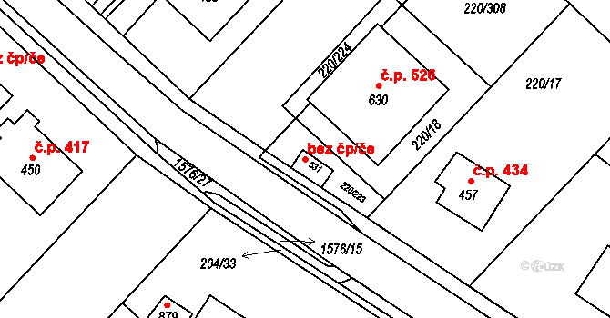 Luka nad Jihlavou 44519664 na parcele st. 631 v KÚ Luka nad Jihlavou, Katastrální mapa