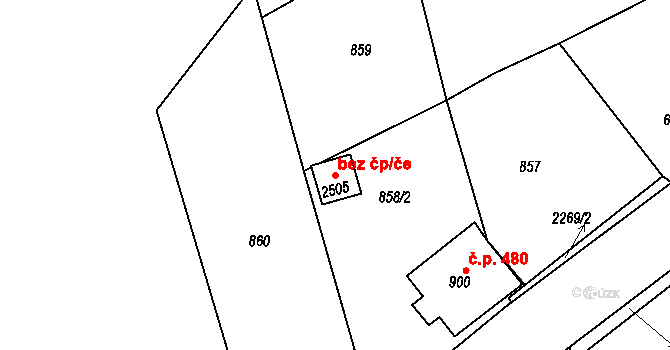 Lomnice nad Popelkou 44716664 na parcele st. 2505 v KÚ Lomnice nad Popelkou, Katastrální mapa