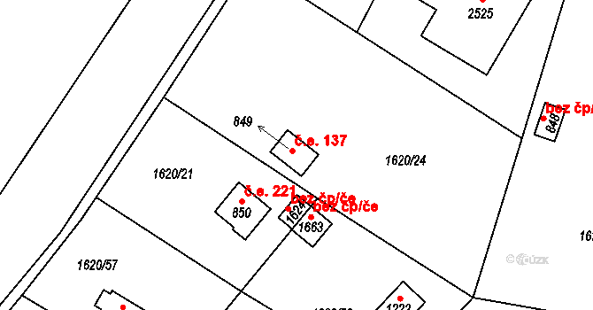 Unhošť 137 na parcele st. 2784 v KÚ Unhošť, Katastrální mapa
