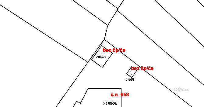 Ochoz u Brna 106452665 na parcele st. 2160/28 v KÚ Ochoz u Brna, Katastrální mapa