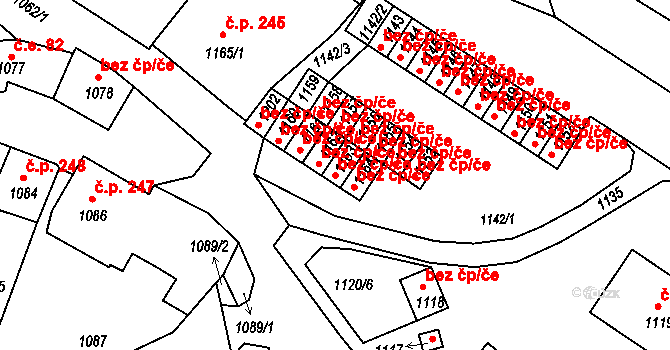 Valtice 47010665 na parcele st. 1163 v KÚ Valtice, Katastrální mapa