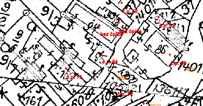 Bobrová 64 na parcele st. 450 v KÚ Dolní Bobrová, Katastrální mapa