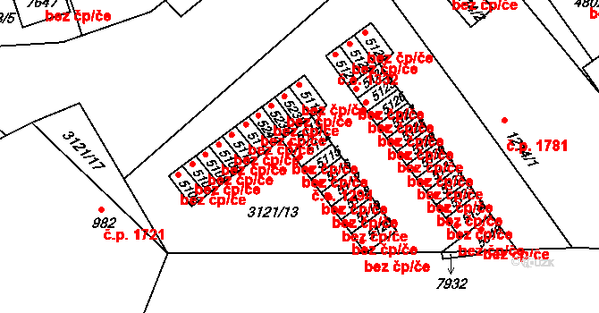 Kroměříž 50489666 na parcele st. 5114 v KÚ Kroměříž, Katastrální mapa