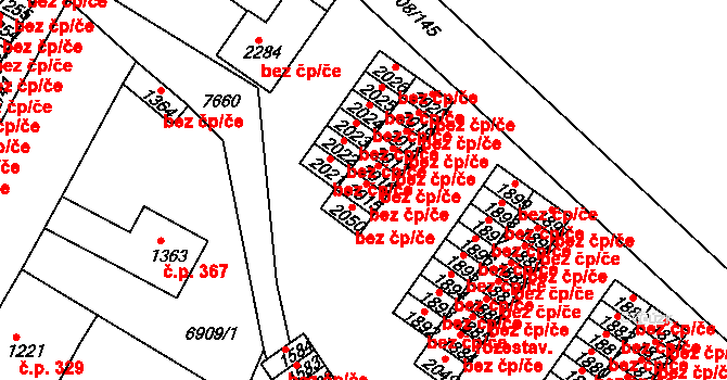 Telč 45806667 na parcele st. 2015 v KÚ Telč, Katastrální mapa