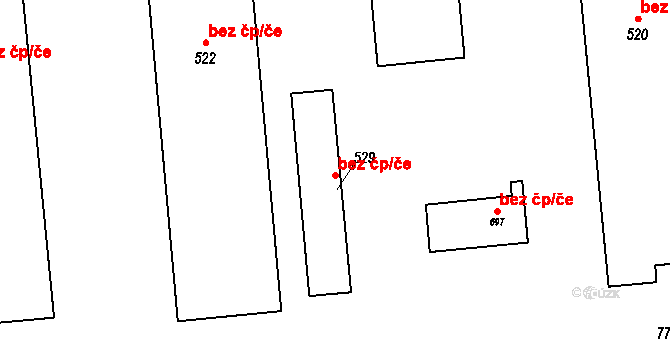 Zlín 47808667 na parcele st. 529 v KÚ Louky nad Dřevnicí, Katastrální mapa
