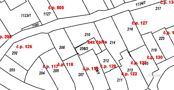 Buchlovice 103584668 na parcele st. 208/2 v KÚ Buchlovice, Katastrální mapa