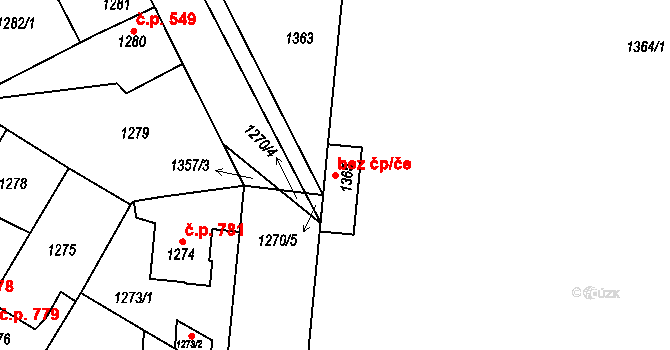 Týniště nad Orlicí 38484668 na parcele st. 1365 v KÚ Týniště nad Orlicí, Katastrální mapa