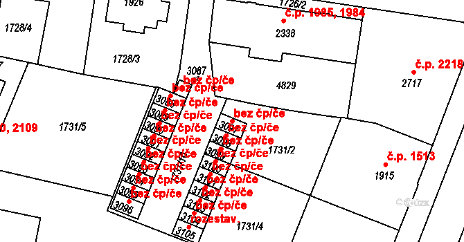 Dvůr Králové nad Labem 38982668 na parcele st. 3097 v KÚ Dvůr Králové nad Labem, Katastrální mapa