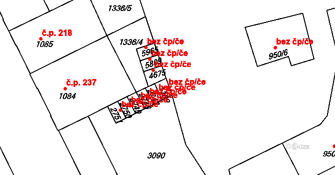 Chrudim 43708668 na parcele st. 1169 v KÚ Chrudim, Katastrální mapa