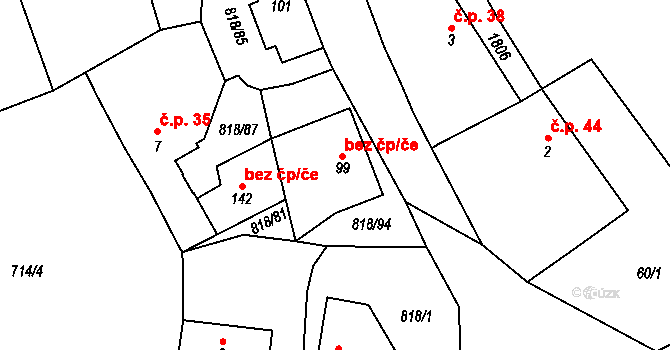 Skorkov 28, Katastrální mapa