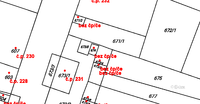 Šanov 47472669 na parcele st. 673/4 v KÚ Šanov nad Jevišovkou, Katastrální mapa
