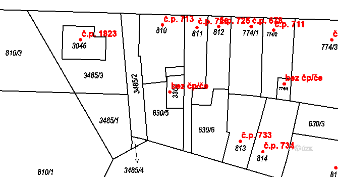 Lysá nad Labem 50827669 na parcele st. 3303 v KÚ Lysá nad Labem, Katastrální mapa