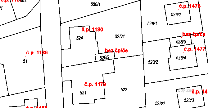 Příbor 115531670 na parcele st. 525/2 v KÚ Klokočov u Příbora, Katastrální mapa