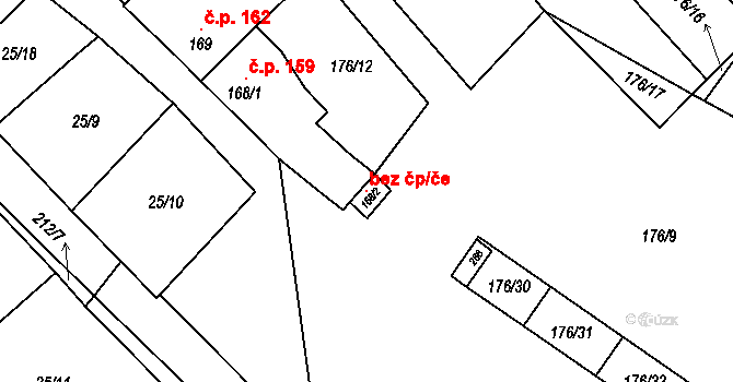 Olbramkostel 148302670 na parcele st. 168/2 v KÚ Olbramkostel, Katastrální mapa