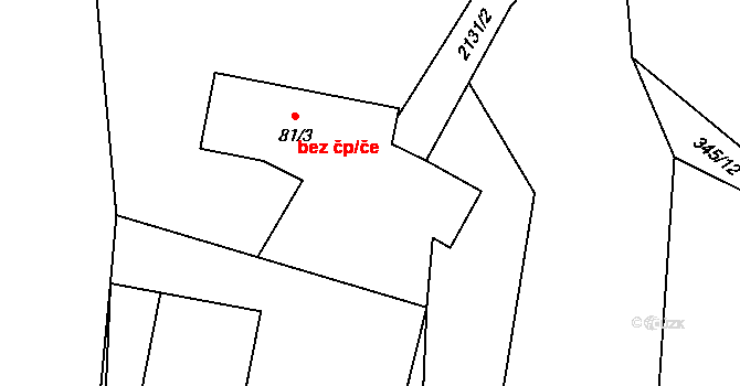 Velké Albrechtice 47700670 na parcele st. 81/3 v KÚ Velké Albrechtice, Katastrální mapa