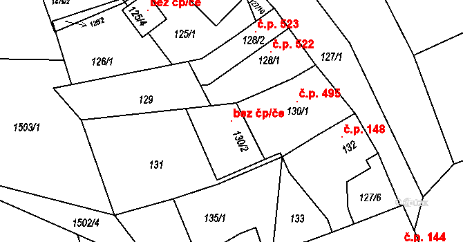 Bošovice 115331671 na parcele st. 130/2 v KÚ Bošovice, Katastrální mapa
