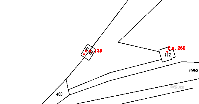 Samařov 243, Liboměřice na parcele st. 72/1 v KÚ Nové Lhotice, Katastrální mapa