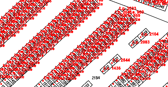 Sezimovo Ústí 775, Katastrální mapa