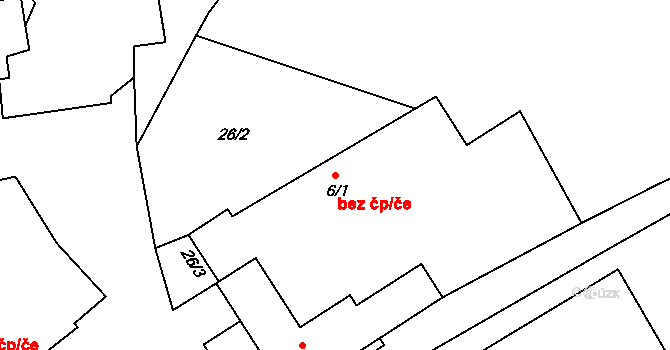 Sudoměřice u Bechyně 38468671 na parcele st. 6/1 v KÚ Bežerovice, Katastrální mapa