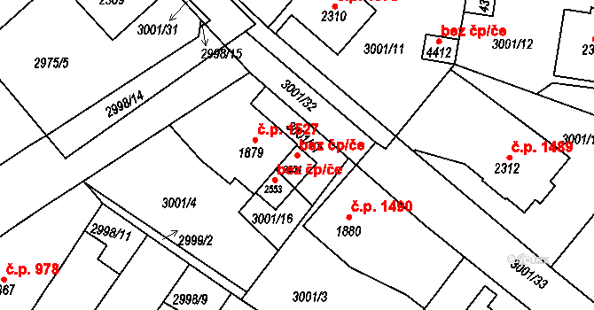 Rakovník 38604671 na parcele st. 2554 v KÚ Rakovník, Katastrální mapa