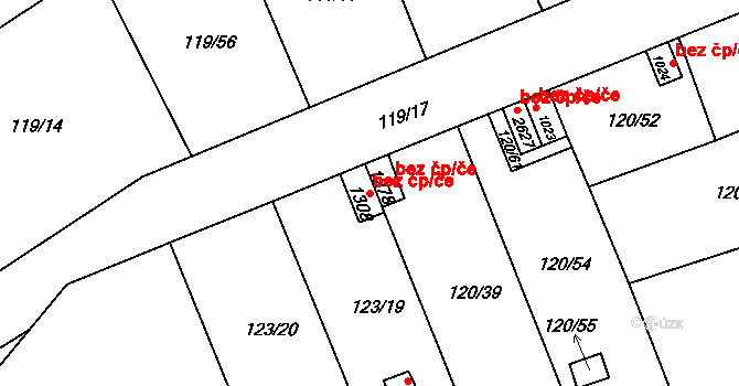 Kralupy nad Vltavou 39333671 na parcele st. 1308 v KÚ Lobeček, Katastrální mapa