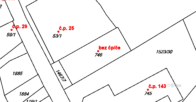 Kvasice 39857671 na parcele st. 746 v KÚ Kvasice, Katastrální mapa
