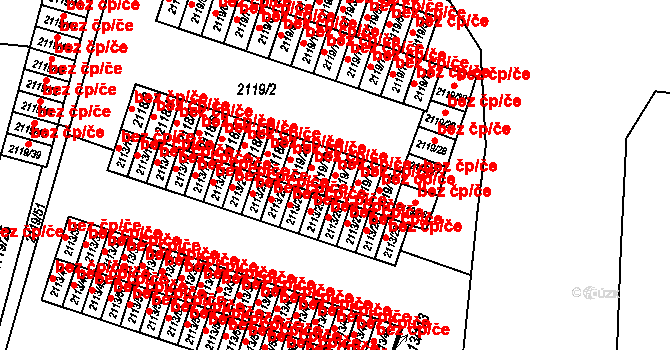 Dobruška 41673671 na parcele st. 2119/18 v KÚ Dobruška, Katastrální mapa