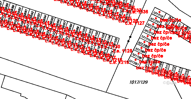 Pudlov 1217, Bohumín na parcele st. 768/16 v KÚ Pudlov, Katastrální mapa