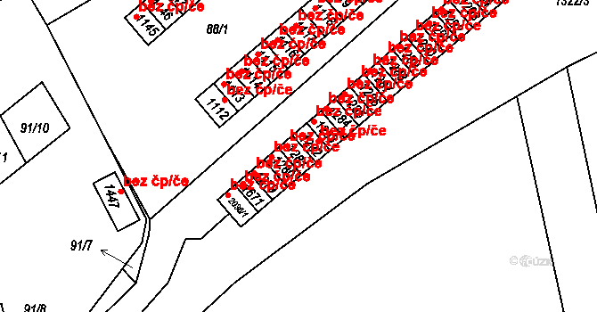 Polná 44505671 na parcele st. 1281 v KÚ Polná, Katastrální mapa