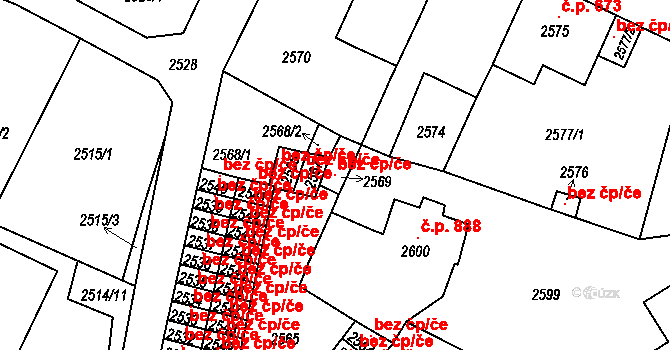 Duchcov 45072671 na parcele st. 2569 v KÚ Duchcov, Katastrální mapa