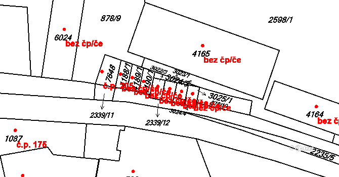 Beroun 46707671 na parcele st. 3023/1 v KÚ Beroun, Katastrální mapa