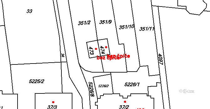 Brumovice 48738671 na parcele st. 474 v KÚ Brumovice u Opavy, Katastrální mapa