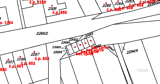Rousínov 49641671 na parcele st. 2268/3 v KÚ Rousínov u Vyškova, Katastrální mapa