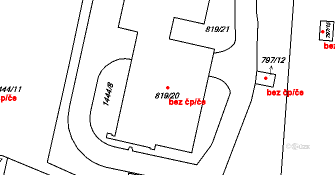 Bohumín 38236672 na parcele st. 819/20 v KÚ Pudlov, Katastrální mapa