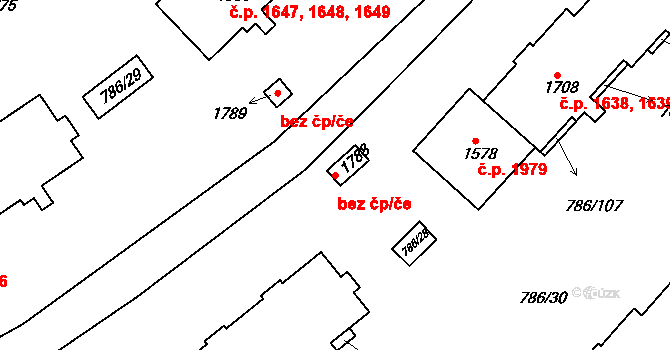 Tišnov 46070672 na parcele st. 2852 v KÚ Tišnov, Katastrální mapa