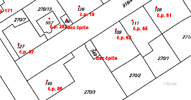 Neratovice 49073672 na parcele st. 349 v KÚ Lobkovice, Katastrální mapa
