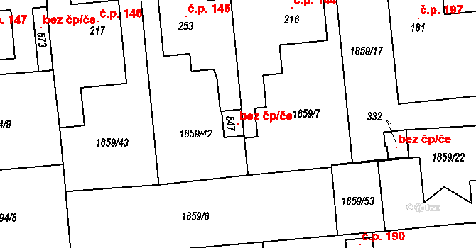 Bečov 96997672 na parcele st. 547 v KÚ Bečov u Mostu, Katastrální mapa
