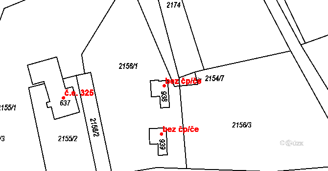 Tisá 149545673 na parcele st. 938 v KÚ Tisá, Katastrální mapa