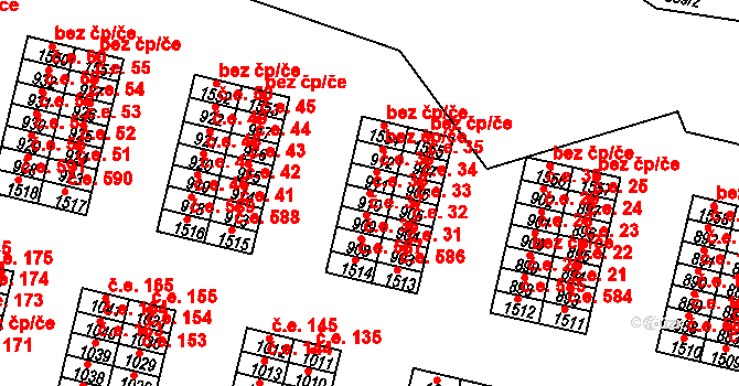 Řetenice 38, Teplice na parcele st. 910 v KÚ Teplice-Řetenice, Katastrální mapa
