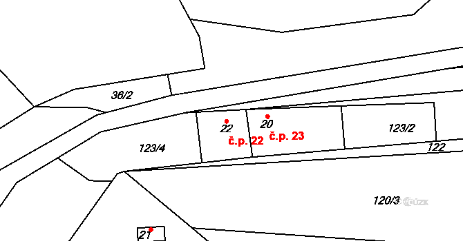 Břekova Lhota 3, Dublovice, Katastrální mapa