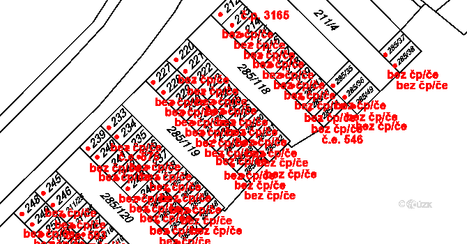 Brno 39454673 na parcele st. 226 v KÚ Žabovřesky, Katastrální mapa